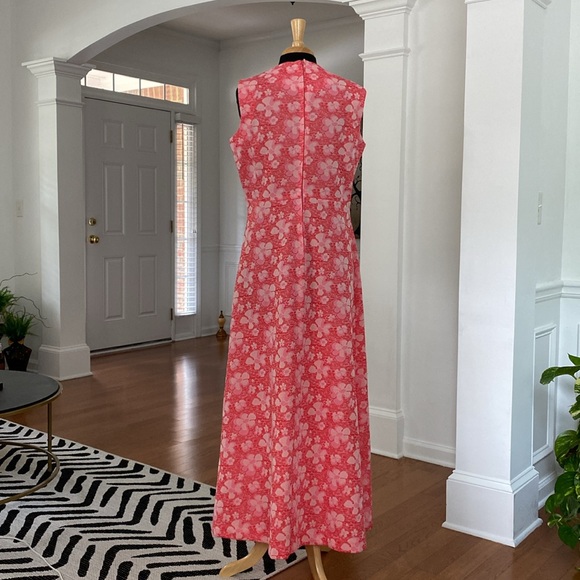Floral Design Vintage Maxi Dress - Picture 6 of 7